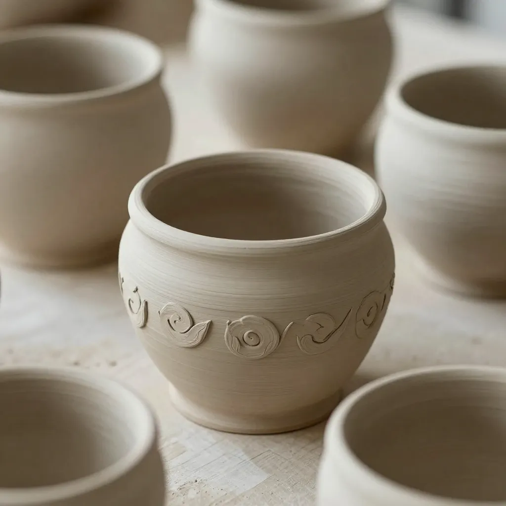 Keramikskål med konstnärlig finish